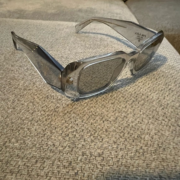 Prada Symbole 0PR-17WS Transparent Grey Sunglasses - Picture 3 of 5